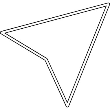 üçgenler ana hat vektör desenleri