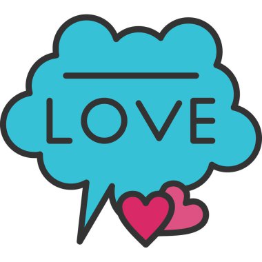 Aşk simgesinin vektör illüstrasyonu