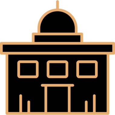 bina simgesi, vektör illüstrasyonu