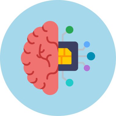 Akıllı telefonlu bir beyin.