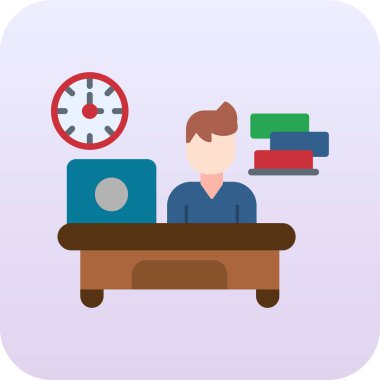 Bilgisayar ve ofis işleri masa başı çizim tasarımına sahip iş adamı