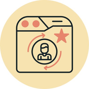 İnternet simgesi vektör illüstrasyonu