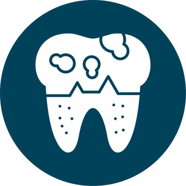 Diş. Web simgesi basit illüstrasyon