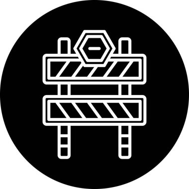 Bir yol simgesinin vektör illüstrasyonu