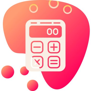 Basit vektör illüstrasyon hesap makinesi