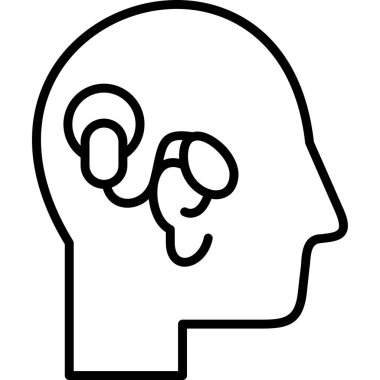 insan başı simgesini düşünmek