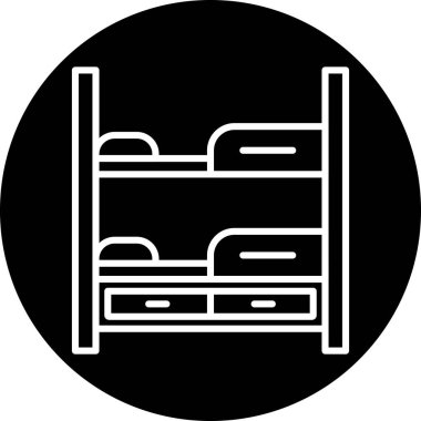 Mobilya simgesinin vektör illüstrasyonu