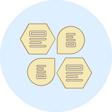 Bal arılarının ikonu. Arıcılık vektör illüstrasyonu.