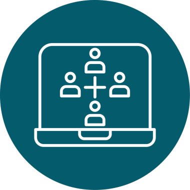İş ve finans simgesinin vektör illüstrasyonu