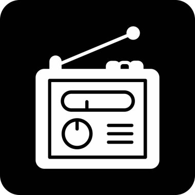 radyo simgesi vektör illüstrasyonu