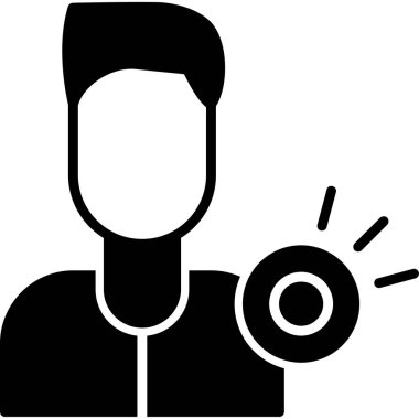 Seo ve simgenin vektör illüstrasyonu