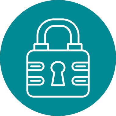 ikon vektör illüstrasyonunu kilitle