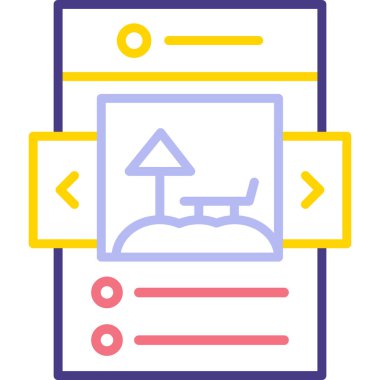 Modern bir simgenin vektör illüstrasyonu