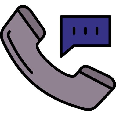 Telefon var. Web simgesi basit tasarım