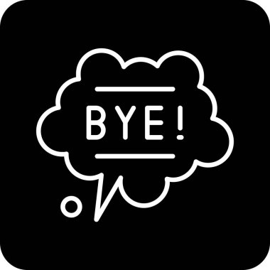 Beyaz arkaplanda basit ve minimalist vektör simgesi