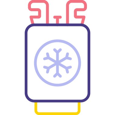 Kar Tanesi simgesinin vektör çizimi