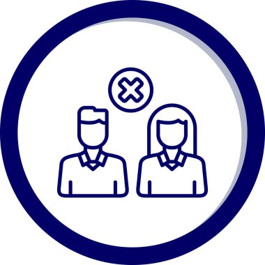 Bir grup insan simgesinin vektör çizimi