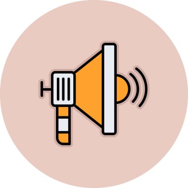 Hoparlör simgesi, vektör illüstrasyonu