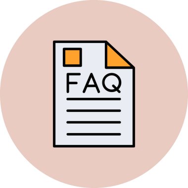 Bir dosya simgesinin vektör illüstrasyonu