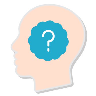 Bir adamın kafasında soru işareti