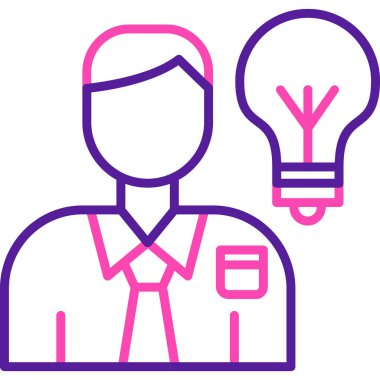 iş fikri simgesi vektör illüstrasyonu