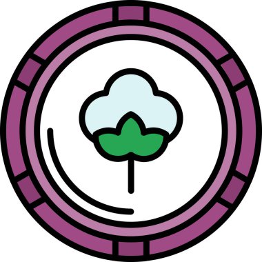 Beyaz arkaplanda yonca simgesi, vektör illüstrasyonu