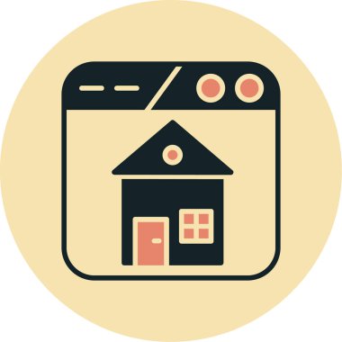 Vektör Ev simgesi illüstrasyonu