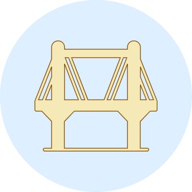 Köprü simgesi. Web için köprü vektör simgelerinin basit illüstrasyonu