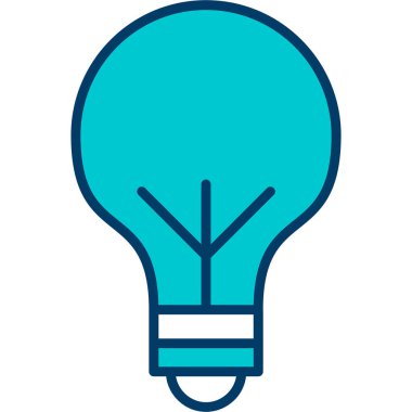 Ampul. Web simgesi basit illüstrasyon