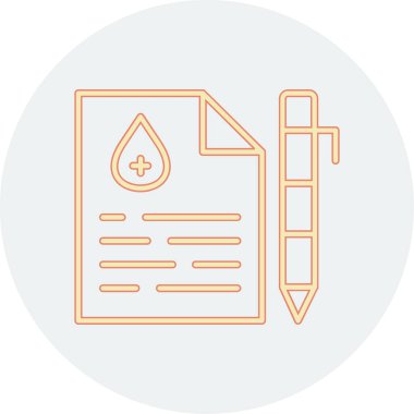 Belge simgesinin vektör illüstrasyonu