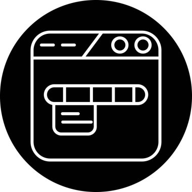 Modern b 'nin vektör illüstrasyonu eksik simgesi