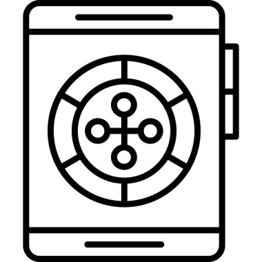 Smartphone Simgesi, vektör illüstrasyonu