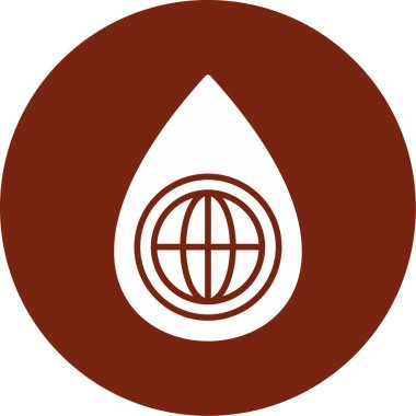 Bir damla suyun vektör illüstrasyonu