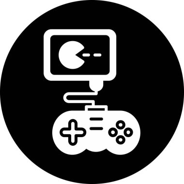 Video oyunu simgesi, vektör illüstrasyonu
