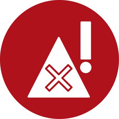 Üçgen işareti uyarısı, vektör illüstrasyonu