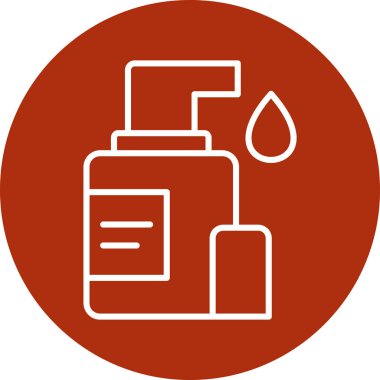 Yağ şişesi ikonu. Web için yağ şişesi vektör simgelerinin özet çizimi