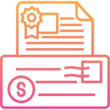 Belge. Web simgesi basit tasarım