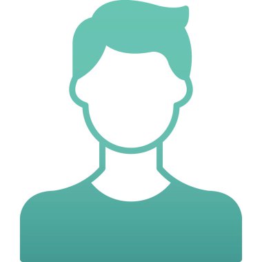 Genç adam avatar profil vektör illüstrasyon tasarımı