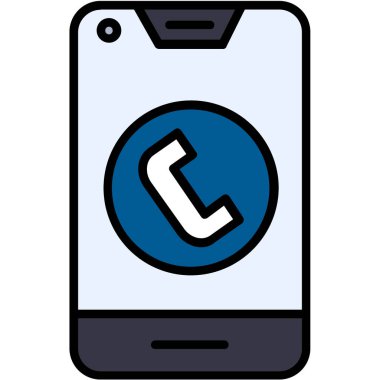 - Telefon. Web simgesi basit illüstrasyon