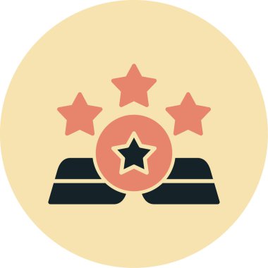 yıldız simgesi vektör illüstrasyonu