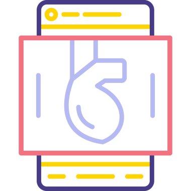 cep telefonu ikonu vektör illüstrasyonu