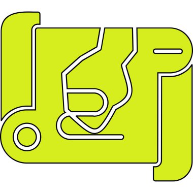 harita simgesi vektör illüstrasyonu