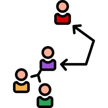 sosyal ağı olan bir grup insan