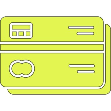 Kredi kartı vektör simgesi