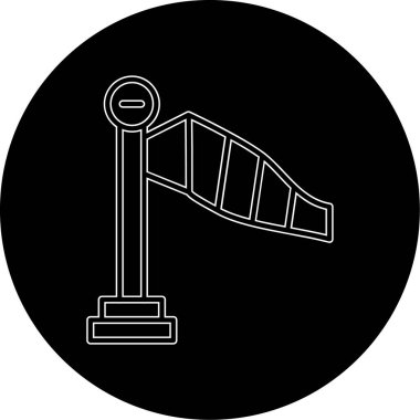 Modern b 'nin vektör çizimi vinç simgesinden yoksun