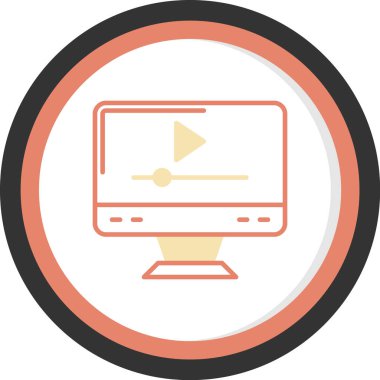 bilgisayar vektör simgesi modern basit tasarım