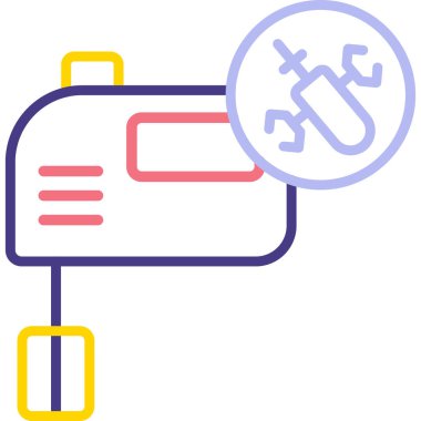 Tıbbi bir simgenin vektör illüstrasyonu