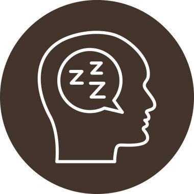 Beyin. Web simgesi basit tasarım