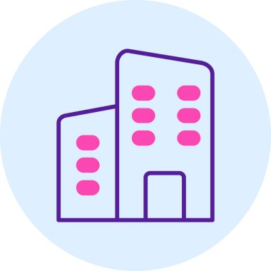 bina simgesi modern vektör illüstrasyonu