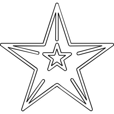 yıldız simgesi vektör illüstrasyonu
